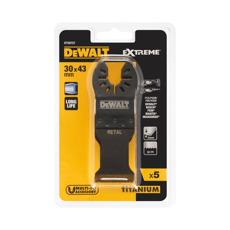 DeWALT Multitool Zaagblad Universeel Titanium Voor Metaal 5st-746912