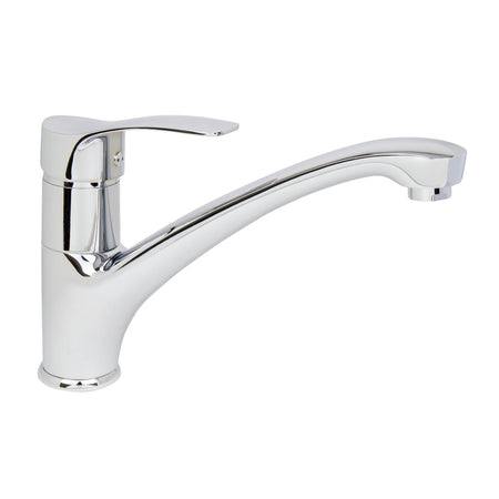 Bouwmaat keukenmengkraan laag chroom 1-greeps-749523