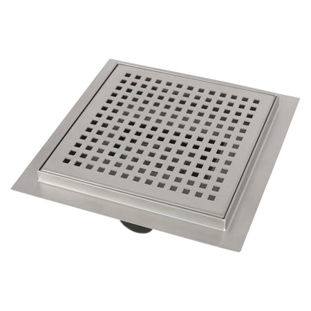 Doucheput Vierkant RVS met Flens 20x20cm-751409