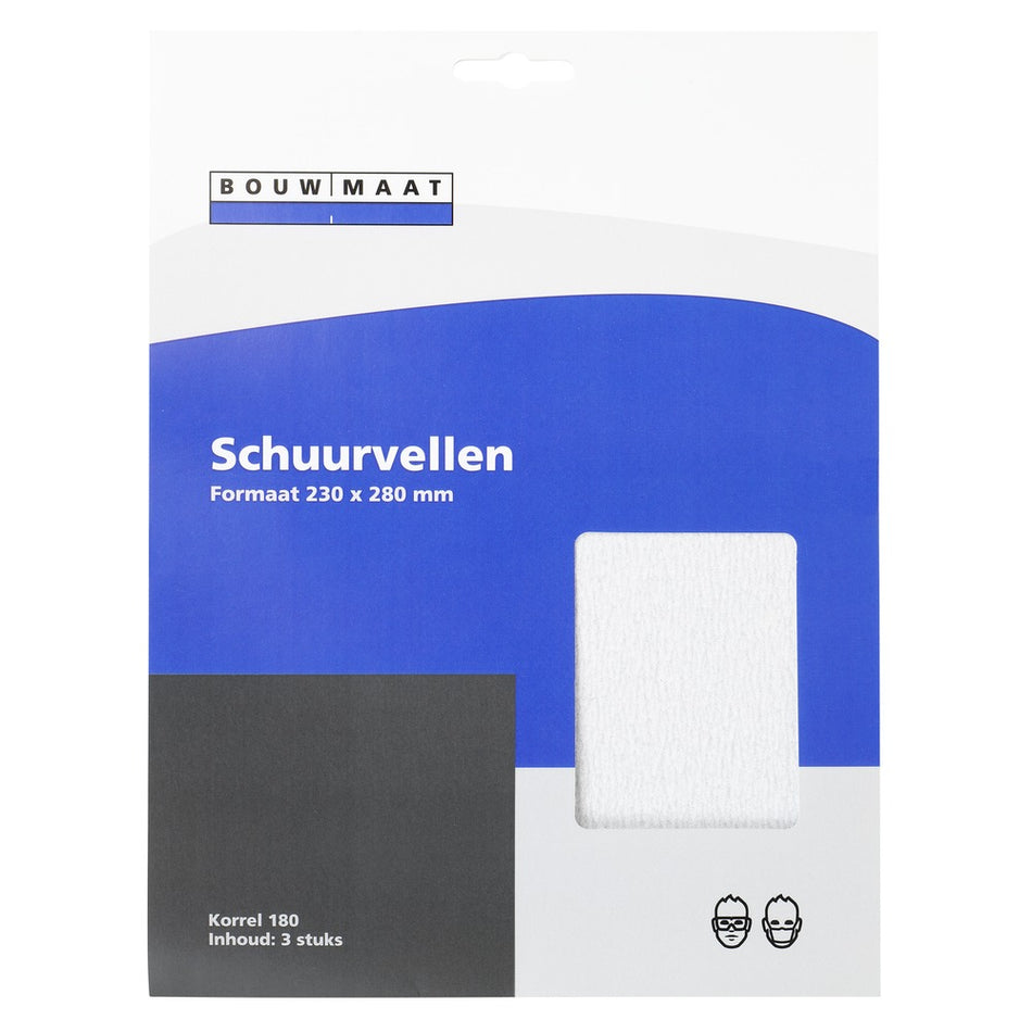 Bouwmaat Schuurvel 230x280mm 3st-751595