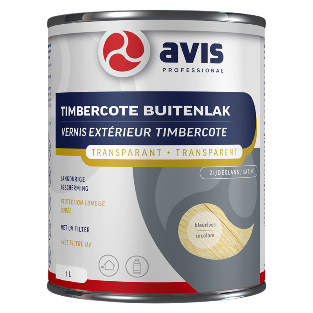 Avis Timbercote Buitenlak Zijdeglans Kleurloos 1L-751744