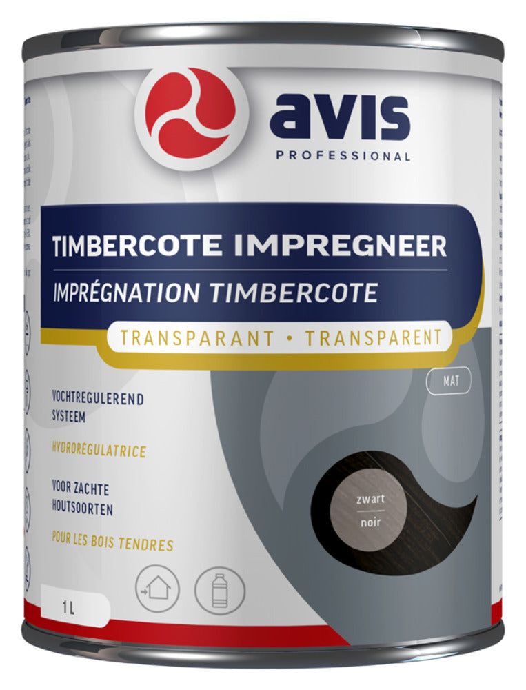 Avis Timbercote Impregneermiddel Zwart 1L-751759