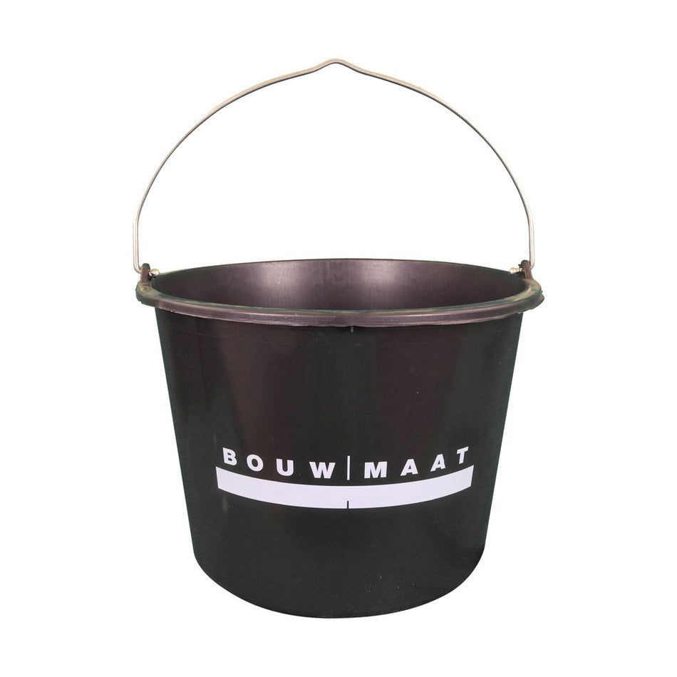 Bouwmaat Bouwemmer Gripline-D Zwart Met Beugel 20L-751768