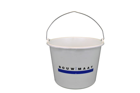 Bouwmaat Gripline-L Bouwemmer Wit Knopbeugel IML Druk 12L-751771