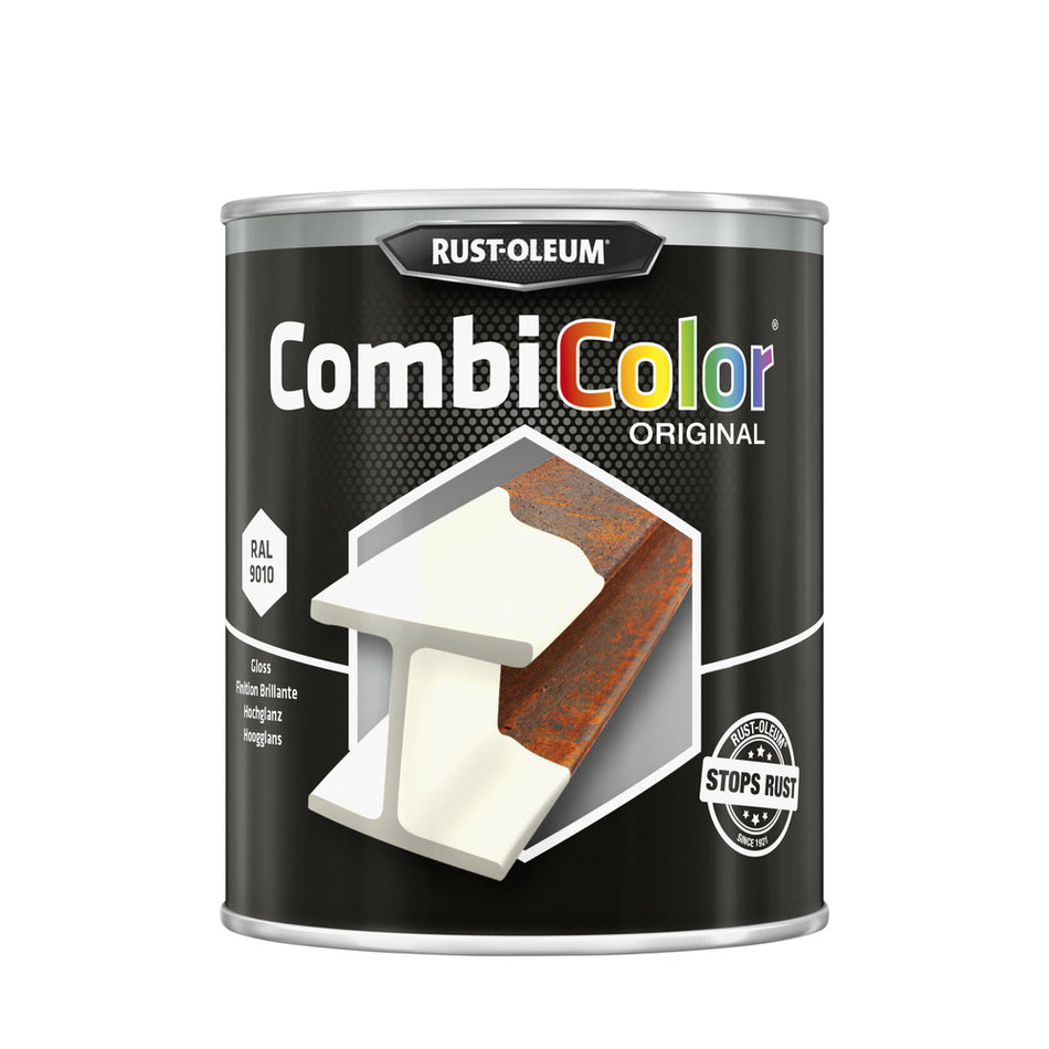 Rust-Oleum CombiColor Original Hoogglans Lak RAL9010 750ml-751855