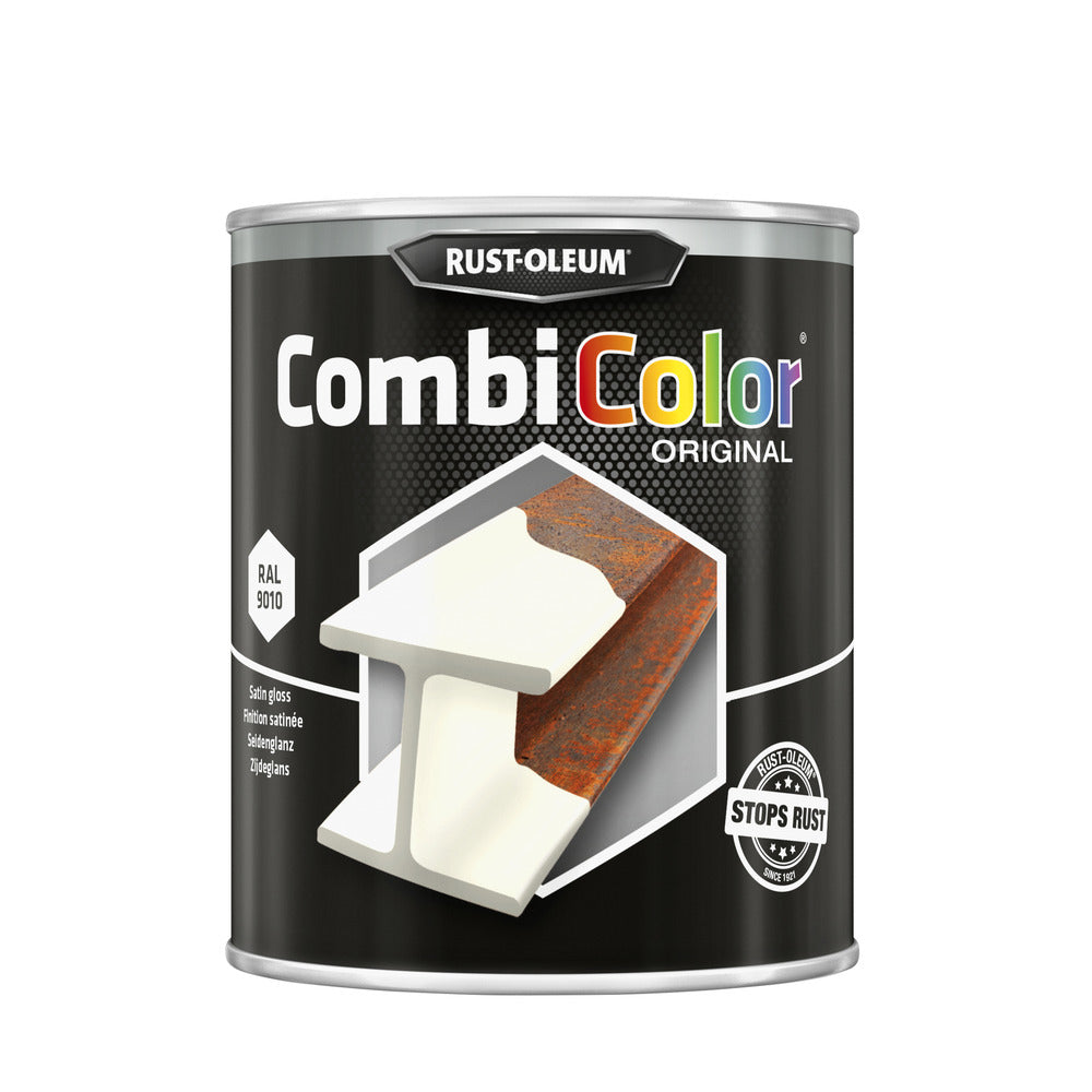 Rust-Oleum CombiColor Original Zijdeglans Lak RAL9010 750ml-751858