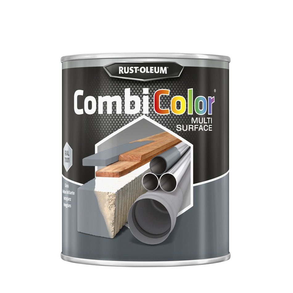 Rust-Oleum CombiColor Multi-Surface Hoogglans Lak RAL7001 750ml-751868