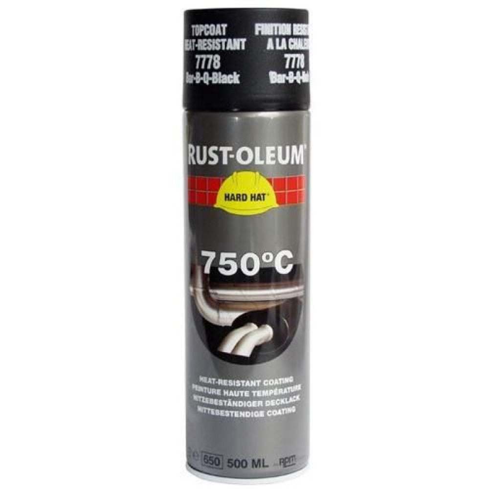 Rust-Oleum Hard Hat Hittebestendige Lak Zwart 500ml-751874