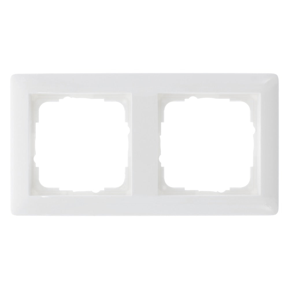 Gira Afdekraam System 55 Inbouw 2-Voudig Polarwit-752343