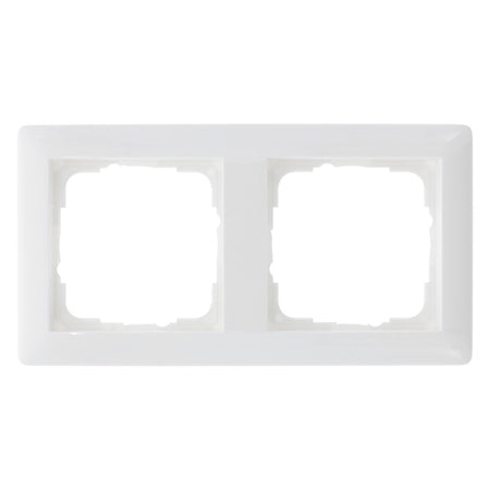 Gira Afdekraam System 55 Inbouw 2-Voudig Polarwit-752343
