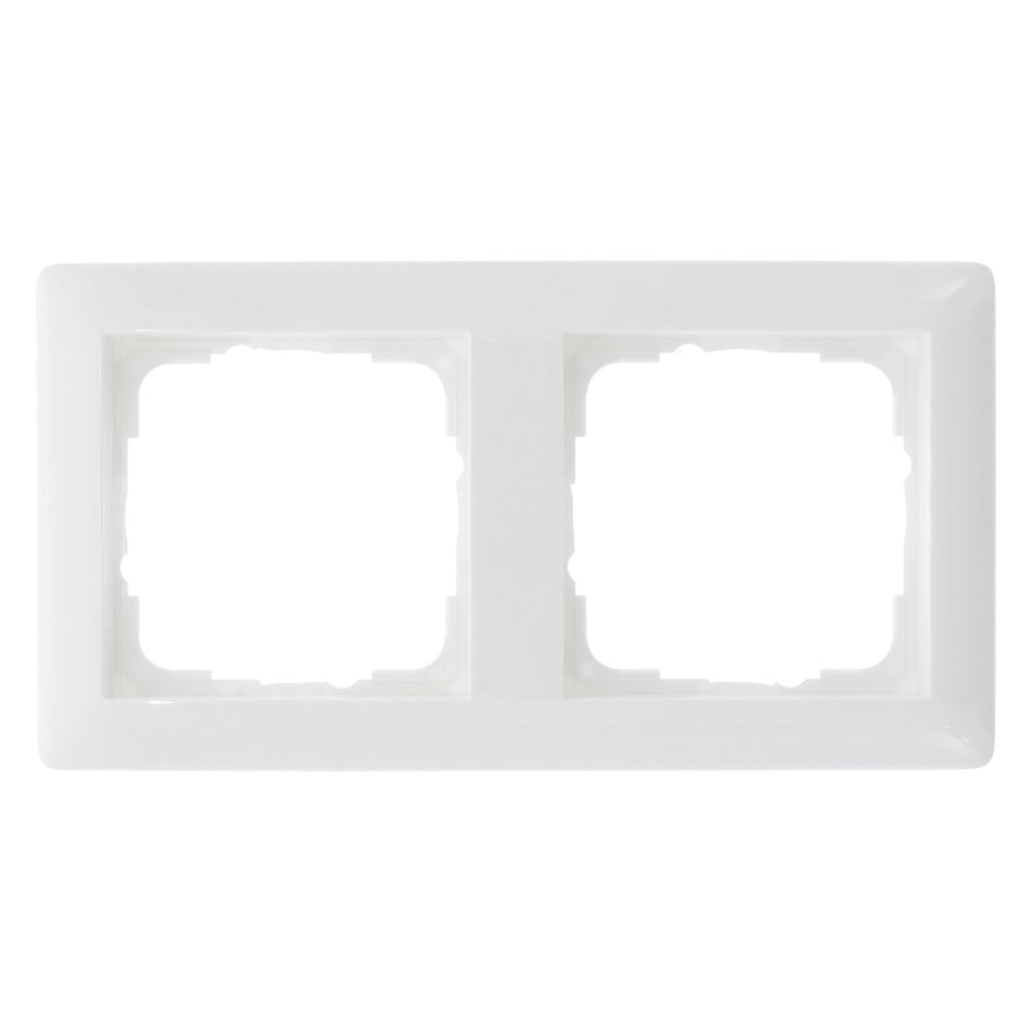 Gira Afdekraam System 55 Inbouw 2-Voudig Polarwit-752343