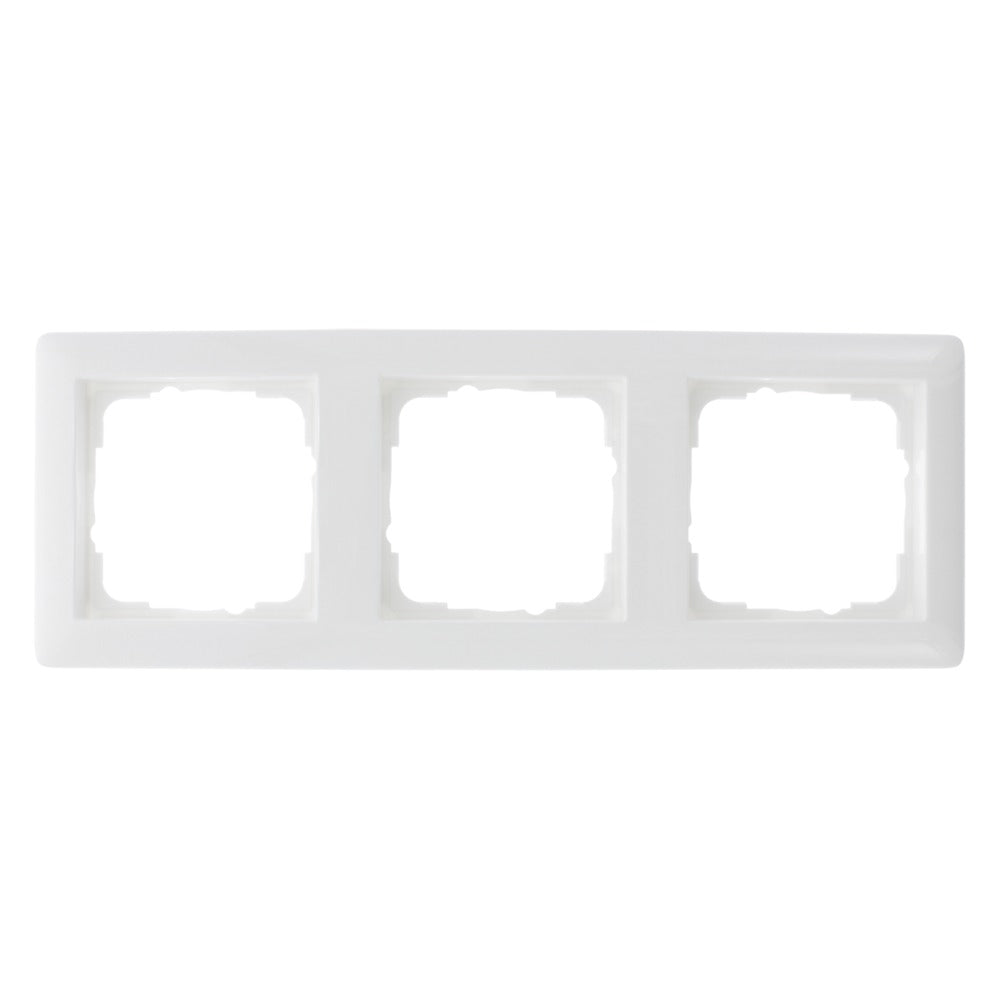 Gira Afdekraam System 55 Inbouw 3-Voudig Polarwit-752344