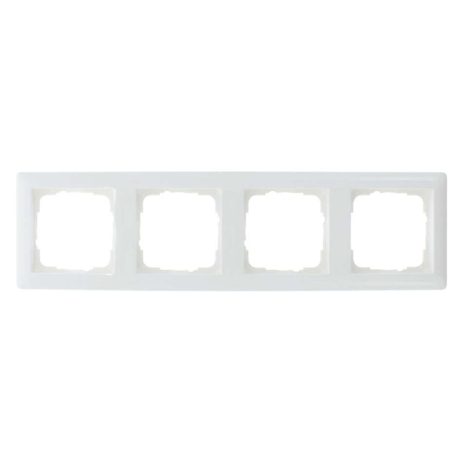 Gira Afdekraam System 55 Inbouw 4-Voudig Polarwit-752345