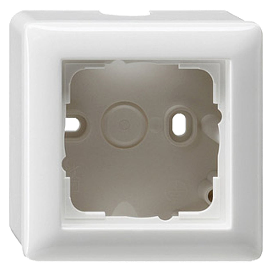 Gira Opbouwraam System 55 1-Voudig Polarwit Met Afdekraam-752347