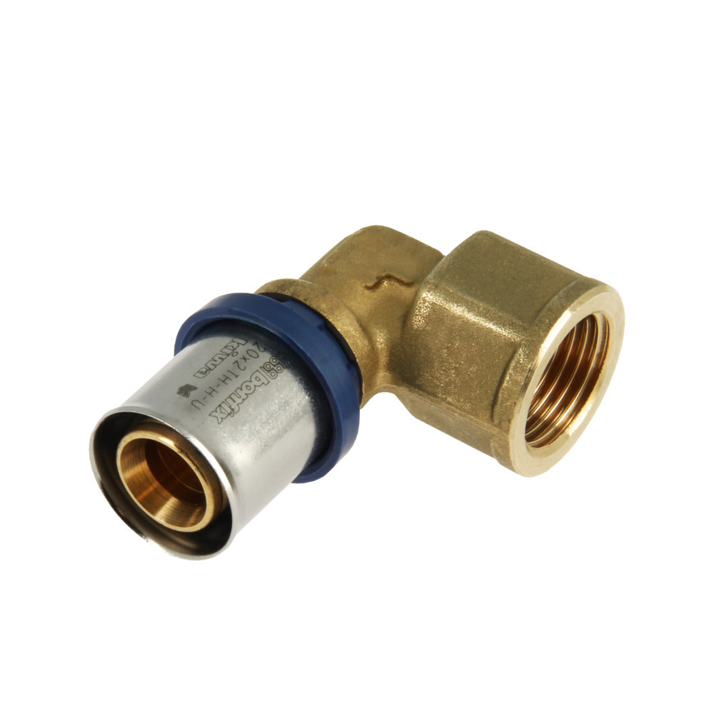 Bonfix Alu-pers Knie 3/4" binnendraad x 20 mm-753512
