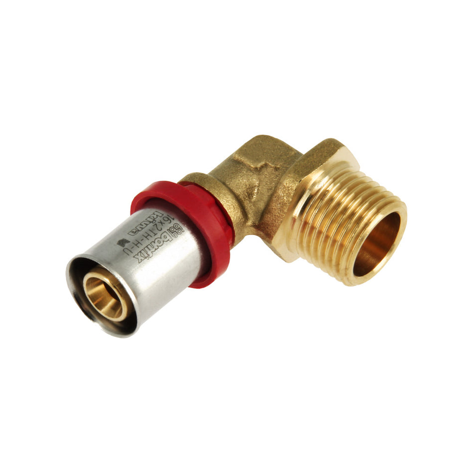 BONFIX Alu-pers Knie 1/2'' Buitendraad-753513