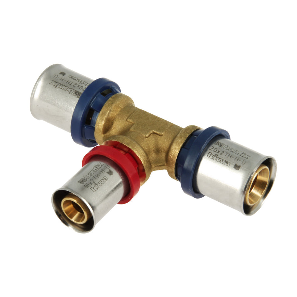 Bonfix Alu-pers Verloop T-stuk 20 x 16 x 20 mm-753518