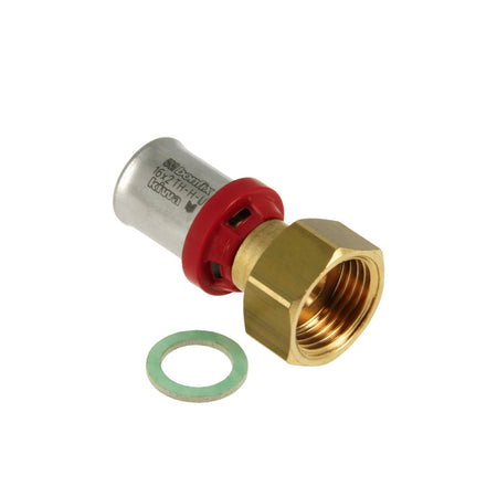 Bonfix Alu-pers 2-del. rechte kopp. losse moer 1/2" x 16 mm-753526
