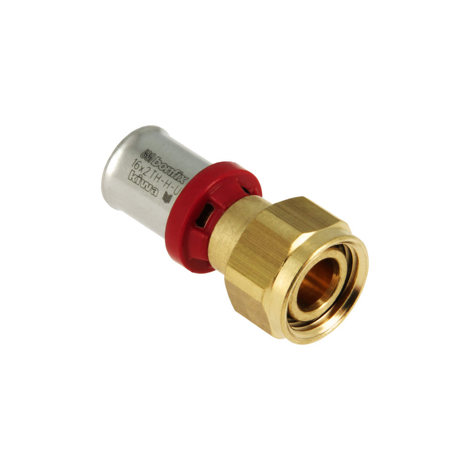 Bonfix Alu-pers 2-del. rechte kopp. euroco. moer 1/2" x 16 mm-753528