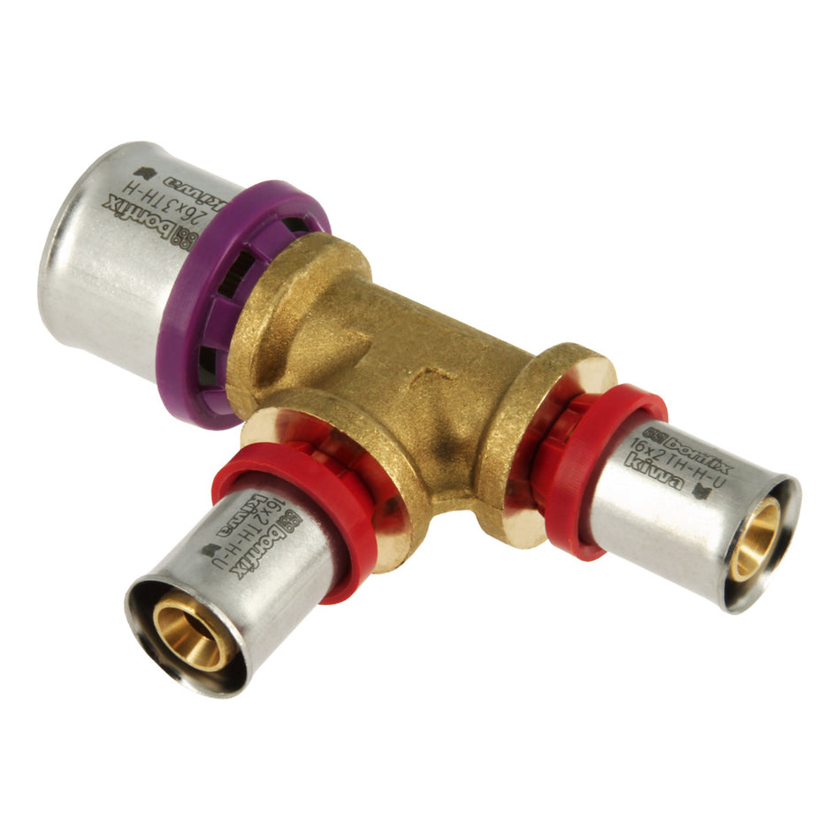 Bonfix Alu-pers Verloop T-stuk 26 x 16 x 16 mm-753547