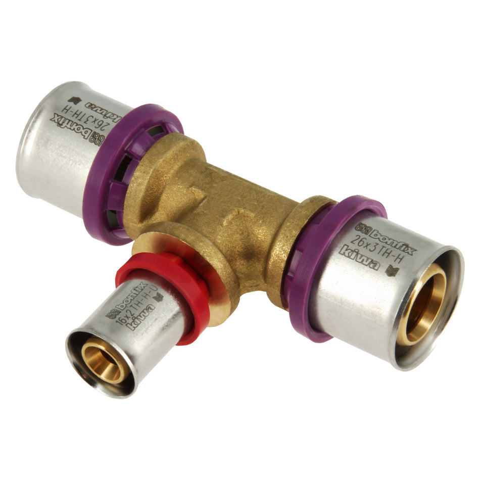 Bonfix Alu-pers Verloop T-stuk 26 x 16 x 26 mm-753548