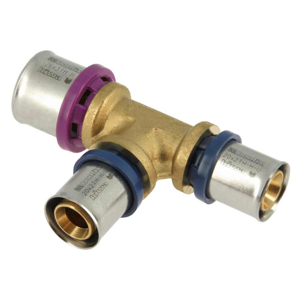 Bonfix Alu-pers Verloop T-stuk 26 x 20 x 20 mm-753549
