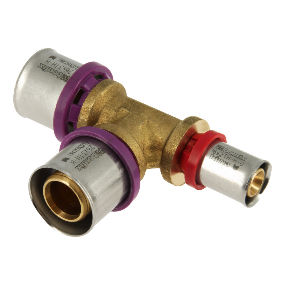 Bonfix Alu-pers Verloop T-stuk 26 x 26 x 16 mm-753551