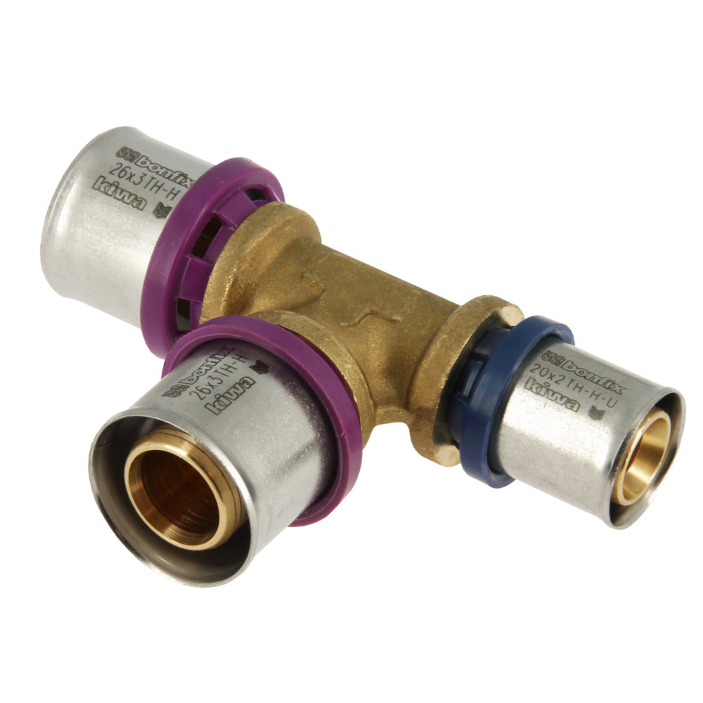 Bonfix Alu-pers Verloop T-stuk 26 x 26 x 20 mm-753552