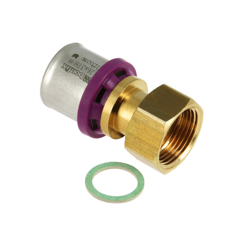 Bonfix Alu-pers Perskoppeling recht 2-delig losse moer 3/4" x 26 mm-753554