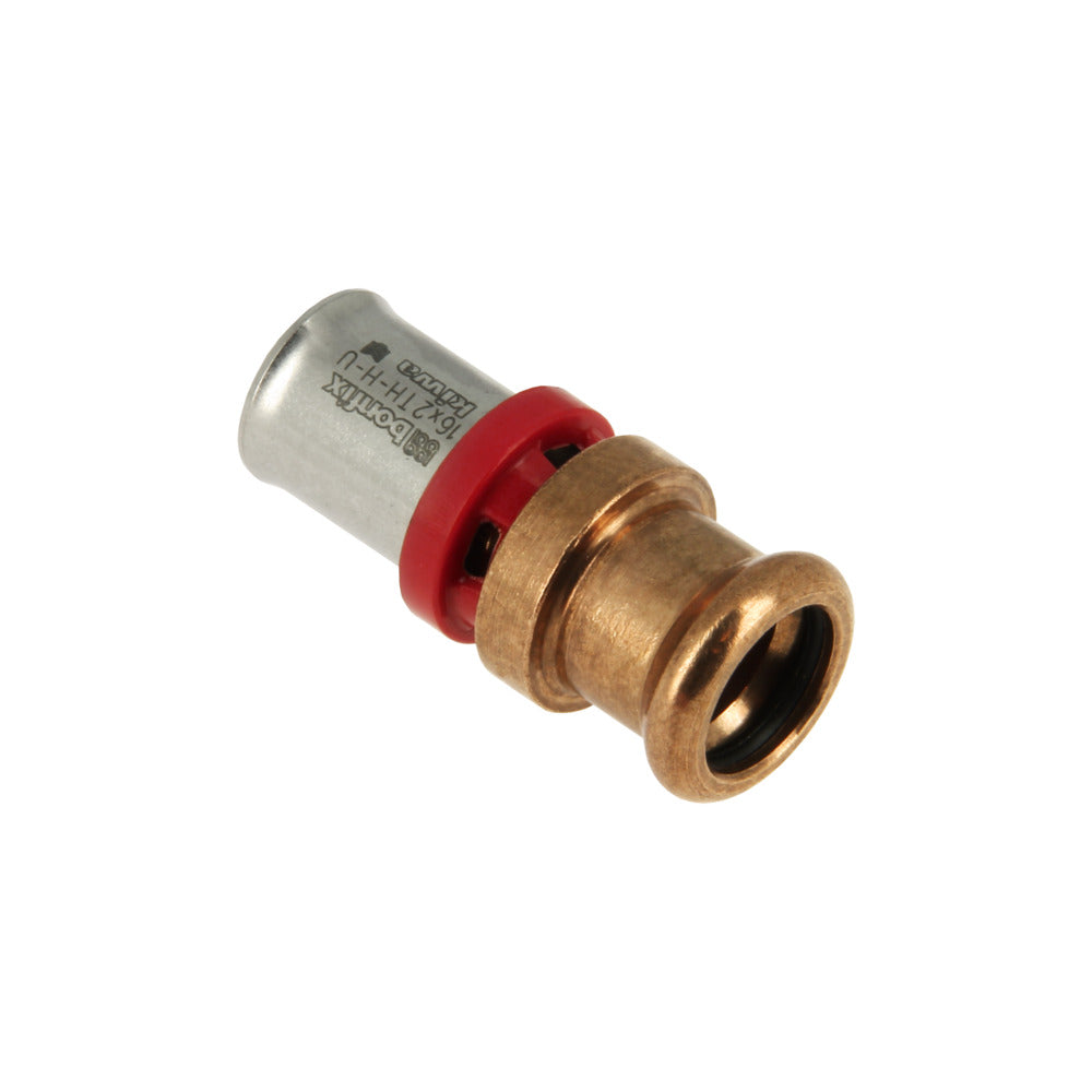 BONFIX Alu-pers rechte koppeling 16 mm x 15 mm M-press-753580