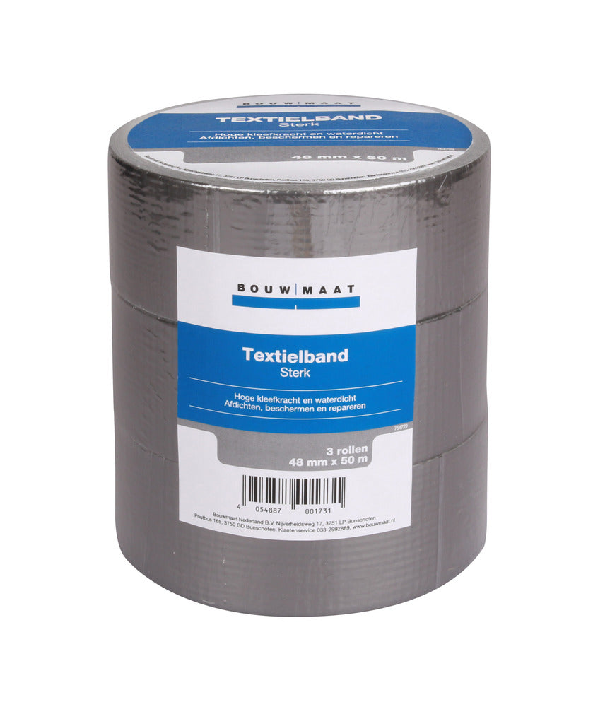 Bouwmaat Textielband Sterk 48mm x 50m 3st-754729