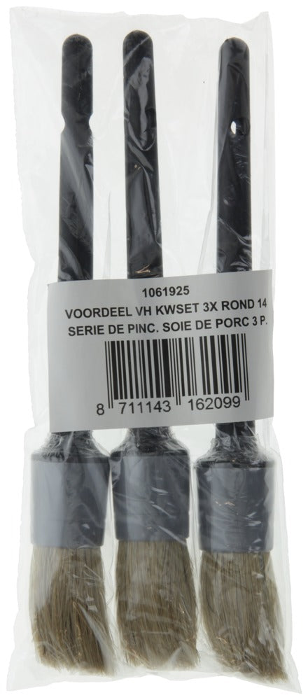 Wegwerp Kwastenset Rond 3st-754973