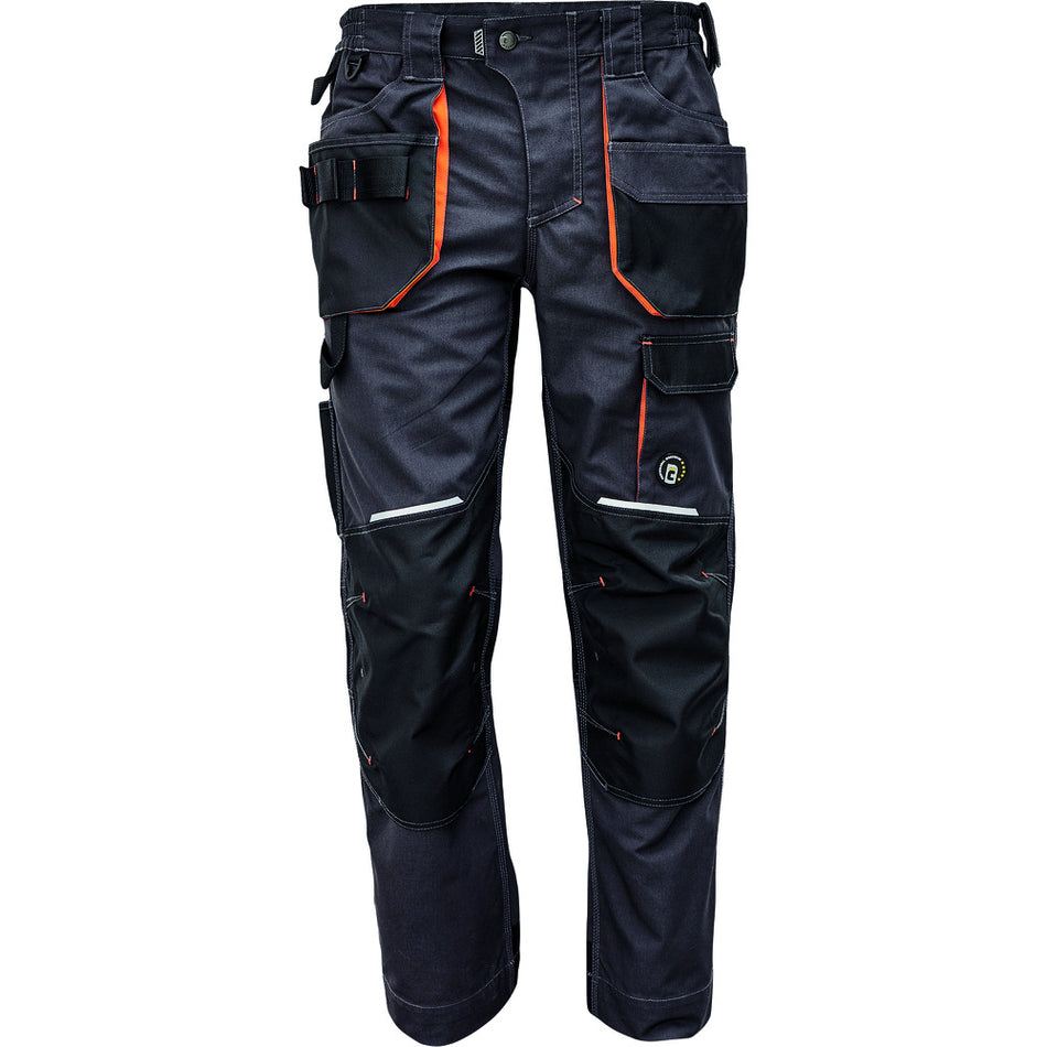 CERVA Werkbroek Emerton+ Antraciet/Oranje-754985