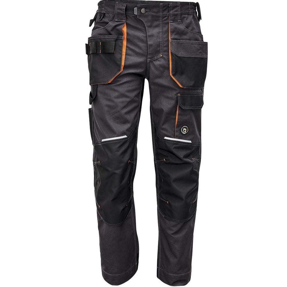CERVA Werkbroek Emerton+ Antraciet/Oranje-755012