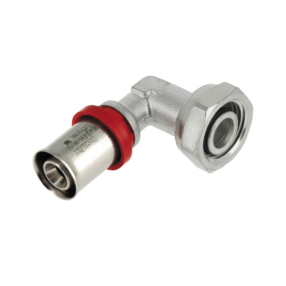 BONFIX Alu-pers Knie 1/2" conisch x 16 mm vertind-755375