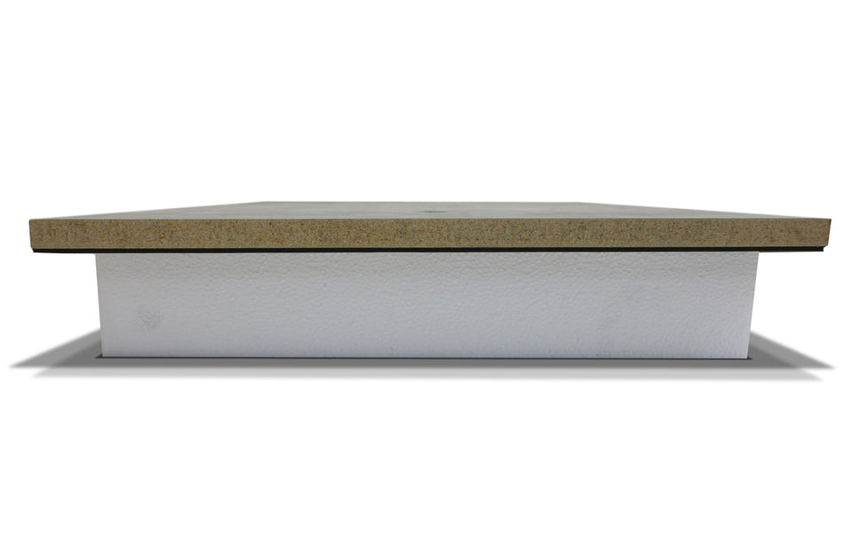 Vloerluik Cementgebonden Houtvezel en EPS Rc2,5 79,5x59,5cm-756196