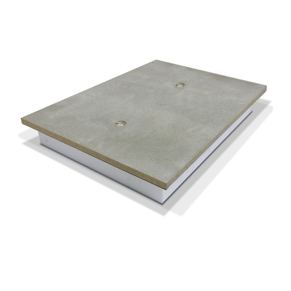 Vloerluik Cementgebonden Houtvezel en EPS Rc2,5 79,5x49,5cm-756197