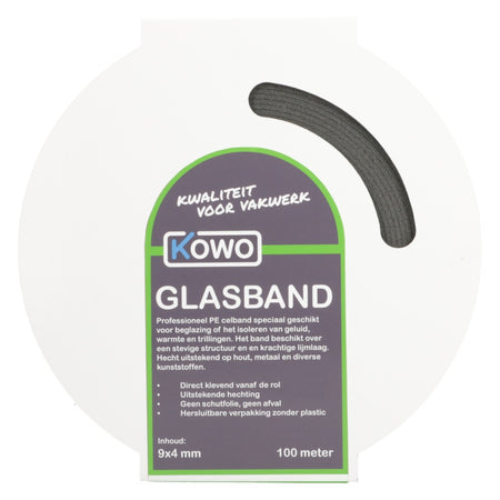 Kowo Glasband PE 100m  9x4mm-756704