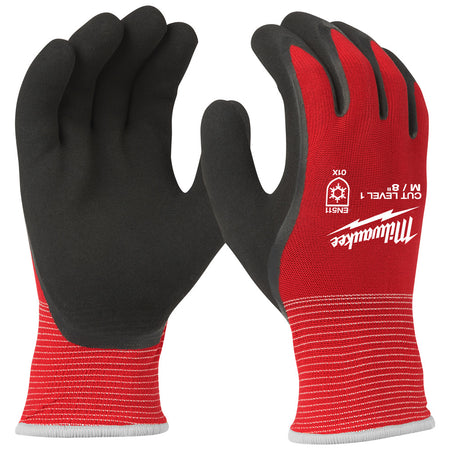 Milwaukee Winter Werkhandschoenen Snijklasse 1/A Rood Maat 9/L-756746