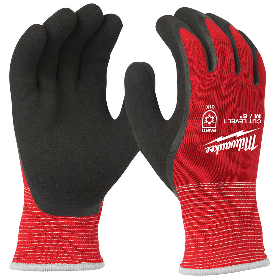Milwaukee Winter Werkhandschoenen Snijklasse 1/A Rood Maat 9/L-756746