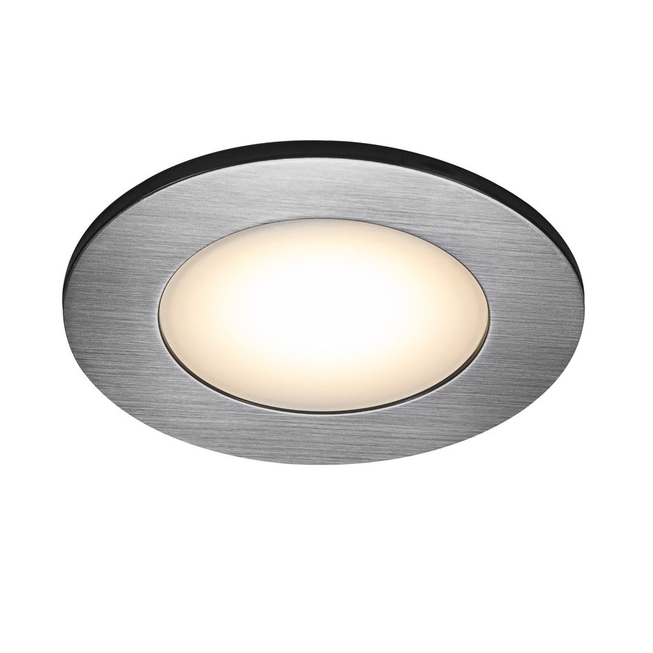 Nordlux Inbouwspot Leonis Geborsteld Nikkel Rond 4,5W IP65 3st-757350