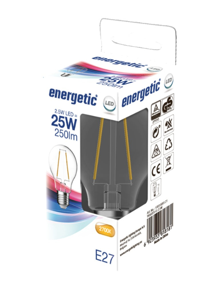 Energetic LED Lamp Peer 25W E27 Warmwit Helder-757404