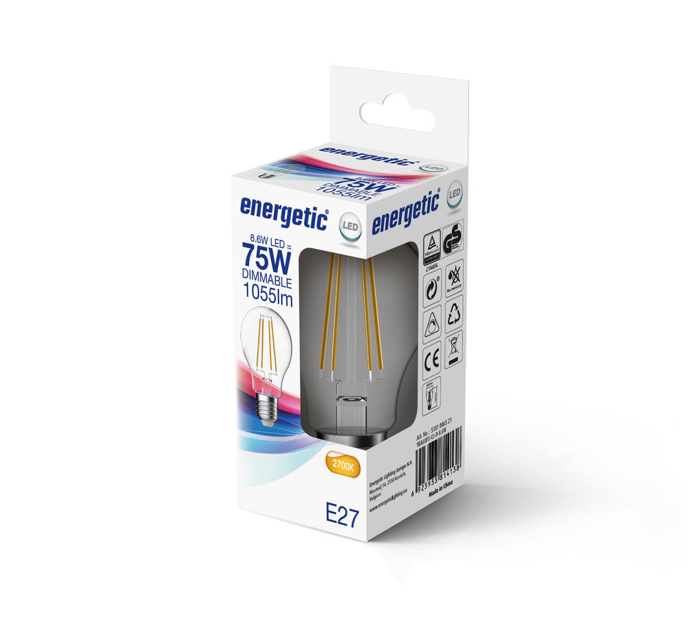 Energetic LED Lamp Peer 75W E27 Warmwit Helder Dimbaar-757407