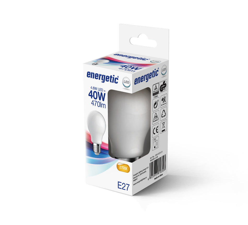Energetic LED Lamp Peer 40W E27 Warmwit Mat-757409