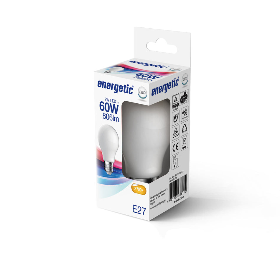 Energetic LED Lamp Peer 60W E27 Warmwit Mat-757410