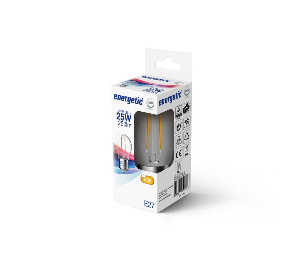 Energetic LED Lamp Kogel 25W E27 Warmwit Helder-757419