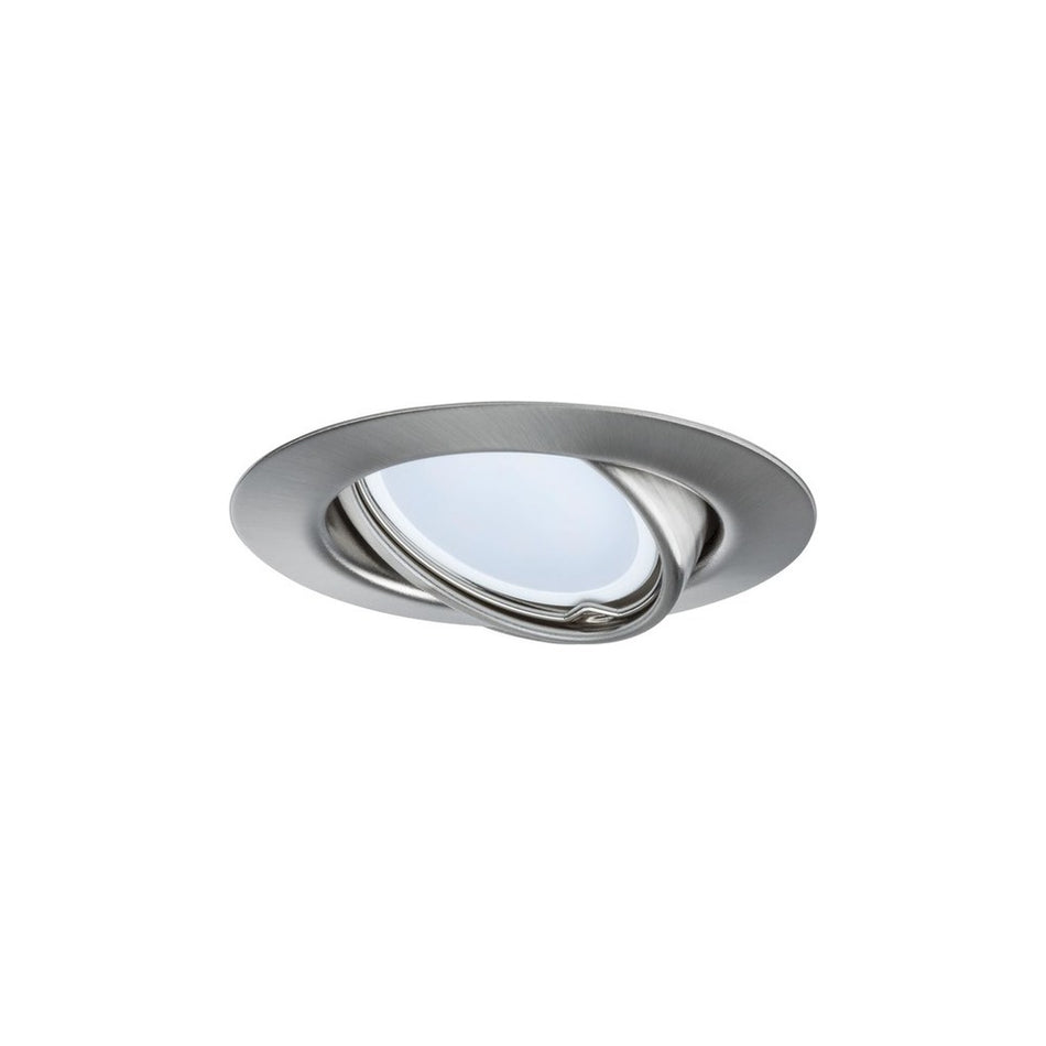 Paulmann Inbouwspot EBL Base Geborsteld RVS Rond 5W Kantelbaar 3st-757864