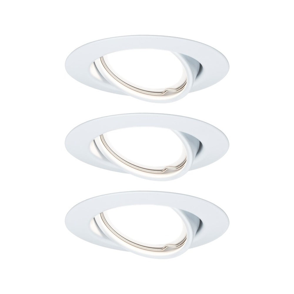 Paulmann Inbouwspot EBL Base Wit Rond 5W Kantelbaar 3st-757865