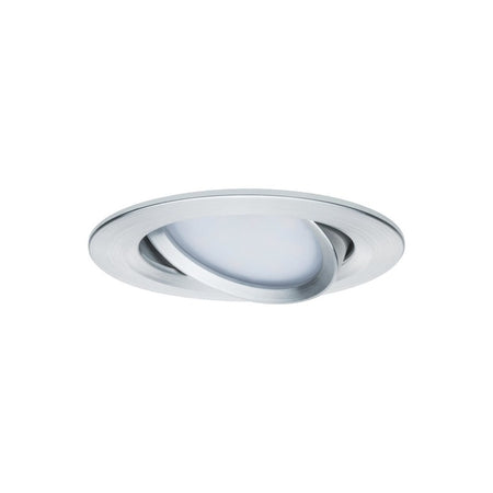 Paulmann Inbouwspot Nova Geborsteld Aluminium Rond 6,5W Kantelbaar 3st-757871