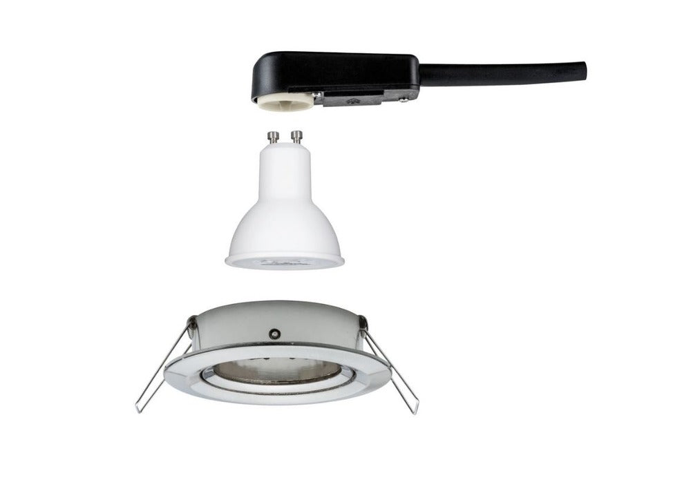 Paulmann Inbouwspot Nova Geborsteld RVS Rond 6,5W 3-Stap Dimbaar Kantelbaar-757876